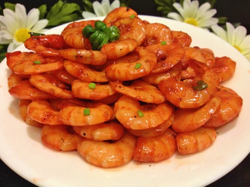 Fried Shrimp with Coconut Milk