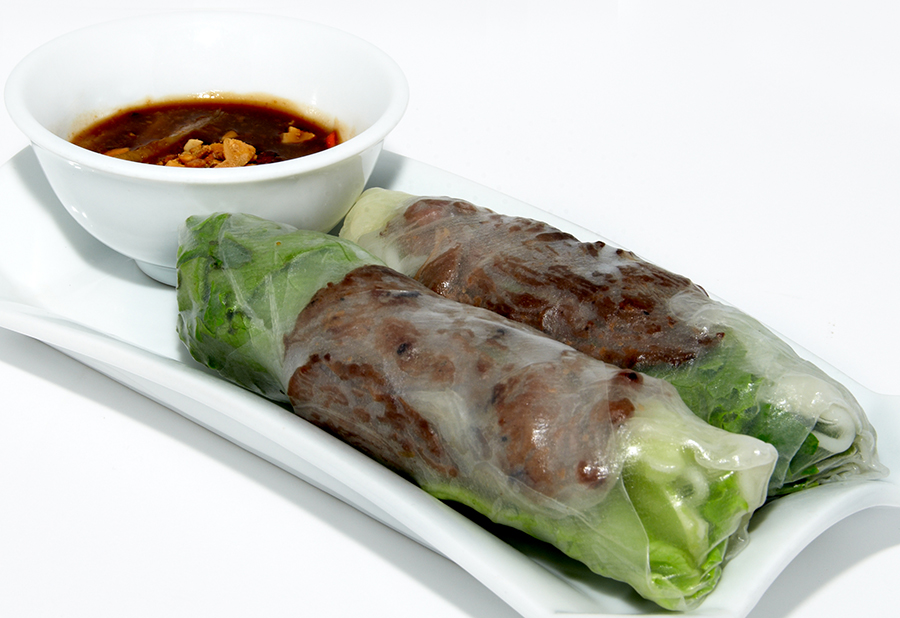 Grilled Beef Spring Rolls